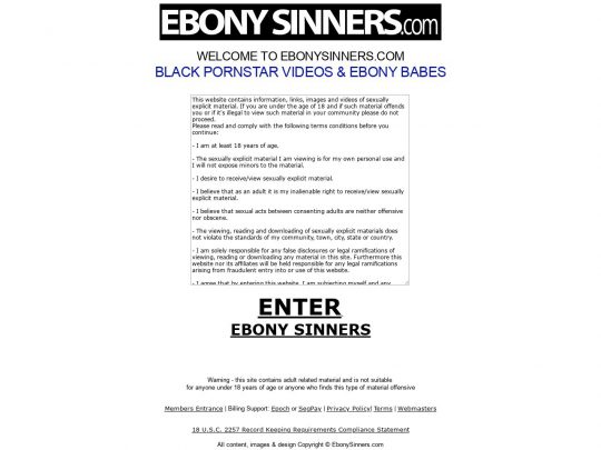 Ebony Sinners