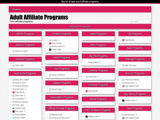 Adult Affiliate Programs Club